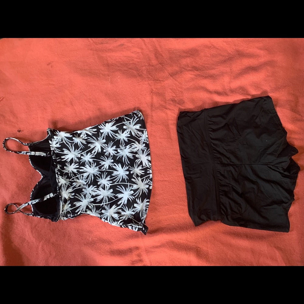 Two piece bathing suite tankini